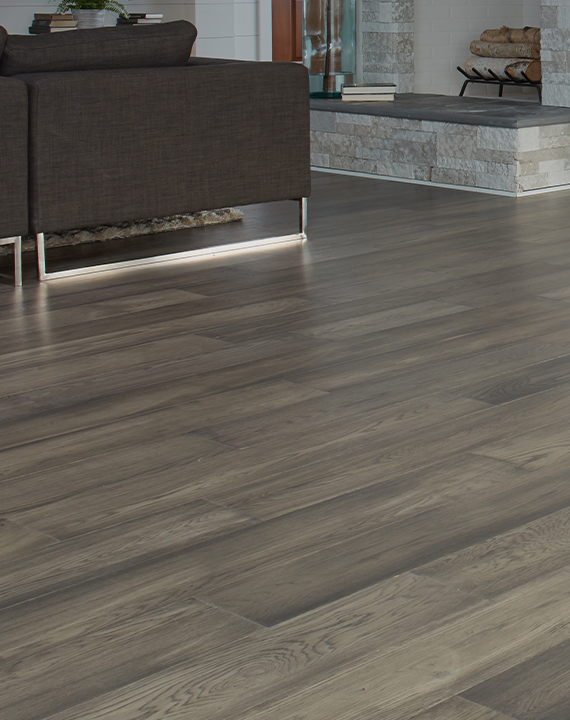 installed hardwood flooring in Saskatoon home